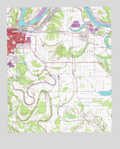 Ladd, AR USGS Topographic Map
