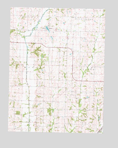 Ladoga, IA USGS Topographic Map