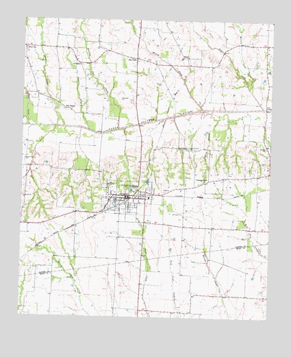 Ladonia, TX USGS Topographic Map