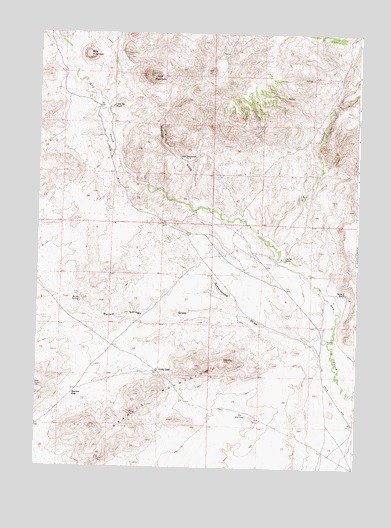 Barlow Gap, WY USGS Topographic Map