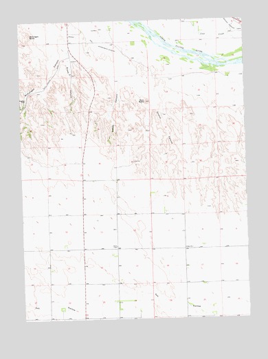 Barn Butte, NE USGS Topographic Map