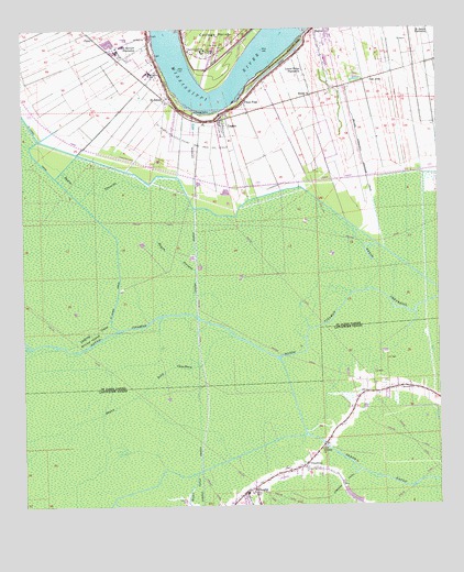 Lagan, LA USGS Topographic Map
