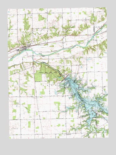 Lagro, IN USGS Topographic Map