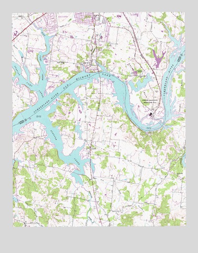 Laguardo, TN USGS Topographic Map