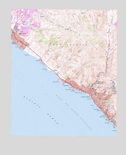 Laguna Beach, CA USGS Topographic Map