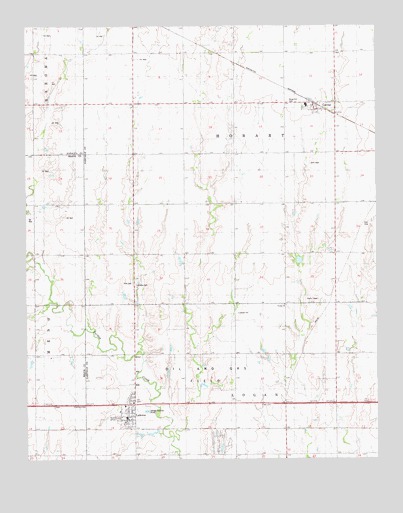 Lahoma, OK USGS Topographic Map