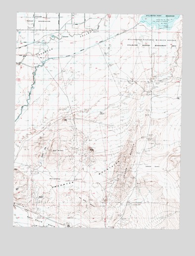 Lahontan Mountains, NV USGS Topographic Map