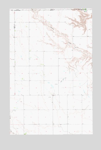 Laird Lake, MT USGS Topographic Map