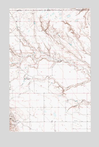 Laird School, MT USGS Topographic Map