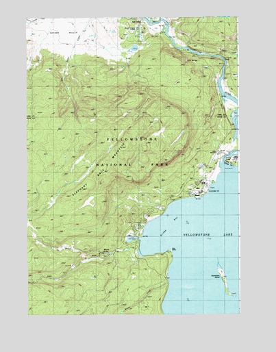 Lake, WY USGS Topographic Map