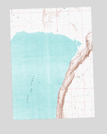 Lake Abert North, OR USGS Topographic Map