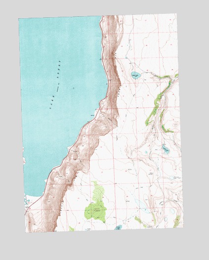 Lake Abert South, OR USGS Topographic Map