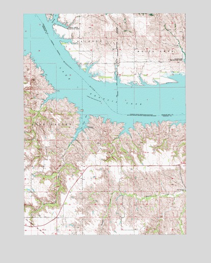 Lake Andes SW, SD USGS Topographic Map