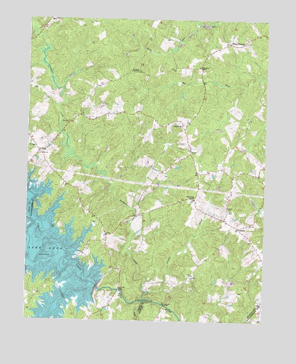 Lake Anna East, VA USGS Topographic Map