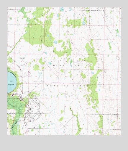 Lake Arbuckle NE, FL USGS Topographic Map