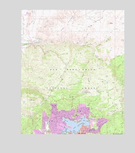 lake arrowhead california map