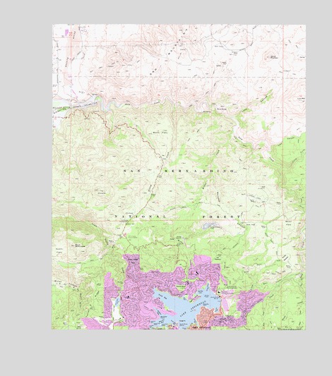 Lake Arrowhead, CA USGS Topographic Map