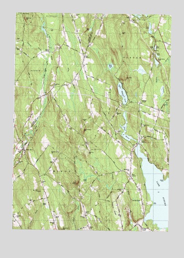 Lake Auburn West, ME USGS Topographic Map