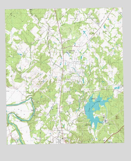 Lake Bastrop, TX USGS Topographic Map