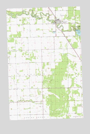 Lake Bronson, MN USGS Topographic Map