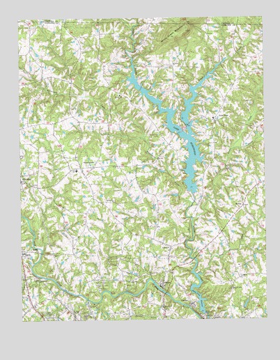 Lake Burlington, NC USGS Topographic Map