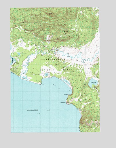 Lake Butte, WY USGS Topographic Map
