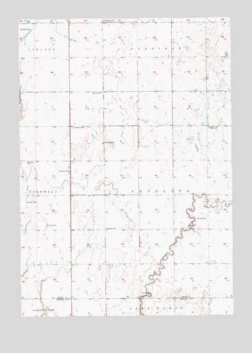 Lake Byron NW, SD USGS Topographic Map