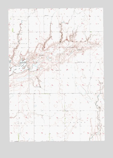 Lake Byron SE, SD USGS Topographic Map