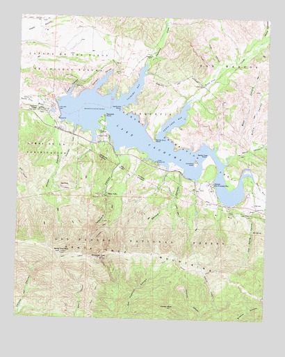 Lake Cachuma, CA USGS Topographic Map