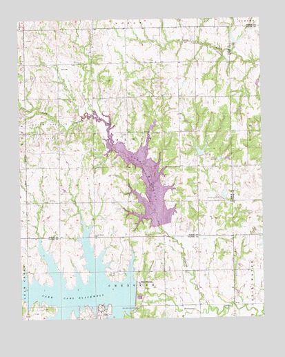 Lake Carl Blackwell, OK USGS Topographic Map