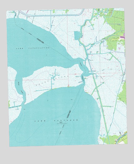 Lake Cataouatche East, LA USGS Topographic Map