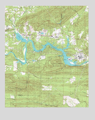Lake Catherine, AR USGS Topographic Map