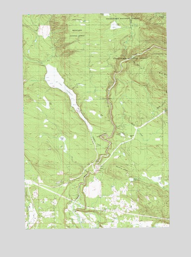Lake Chaplain, WA USGS Topographic Map