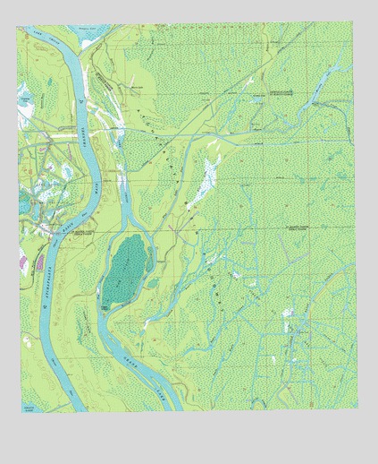 Lake Chicot, LA USGS Topographic Map