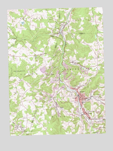 Barnesboro, PA USGS Topographic Map