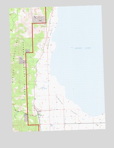 Lake City, CA USGS Topographic Map