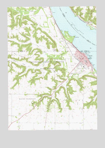 Lake City, MN USGS Topographic Map