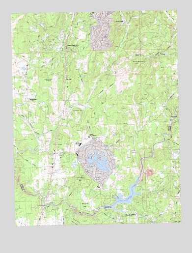 Lake Combie, CA USGS Topographic Map