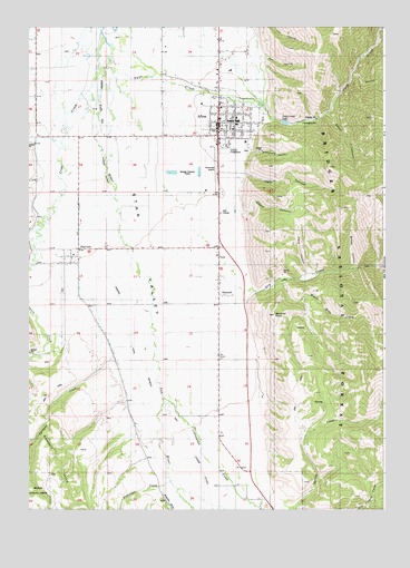 Afton, WY USGS Topographic Map