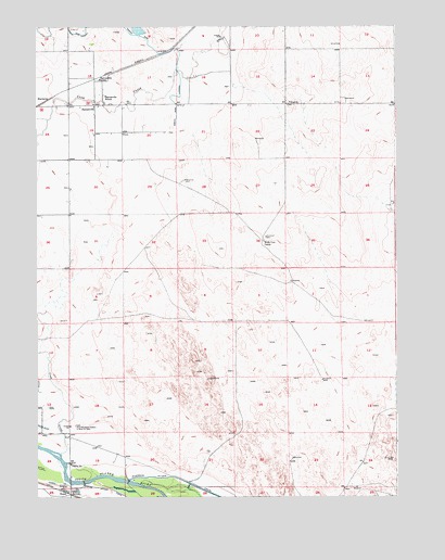 Barnesville, CO USGS Topographic Map
