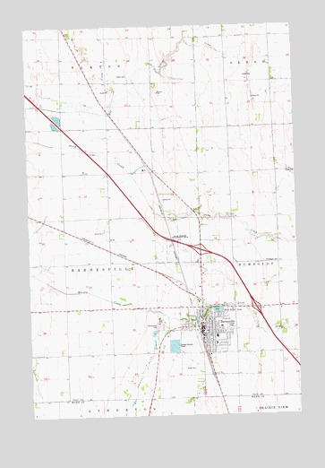 Barnesville, MN USGS Topographic Map