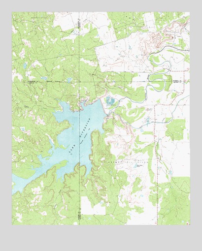 Lake Diversion, TX USGS Topographic Map