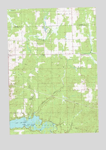 Lake Eau Claire East, WI USGS Topographic Map