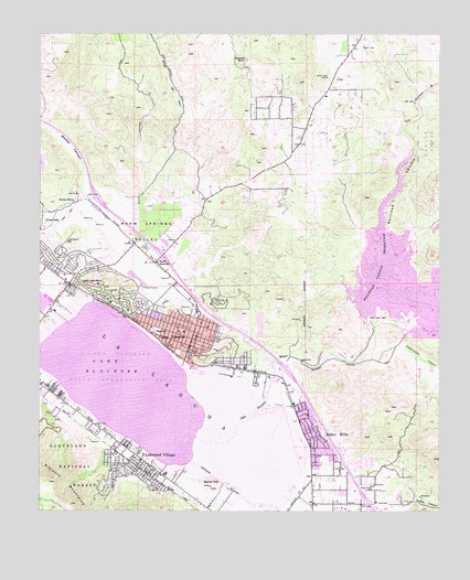 Lake Elsinore, CA USGS Topographic Map