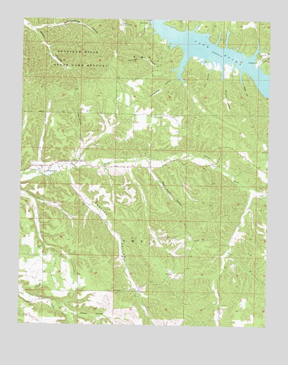 Lake Eucha West, OK USGS Topographic Map