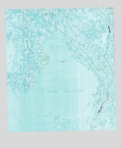 Lake Felicity, LA USGS Topographic Map