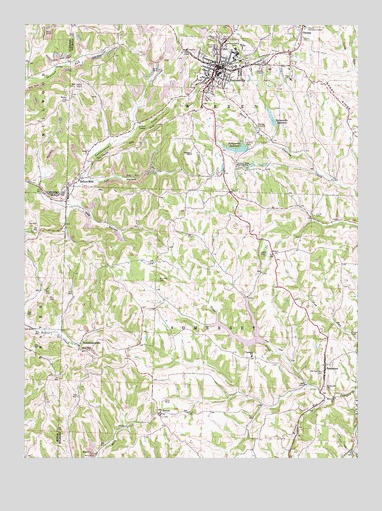 Barnesville, OH USGS Topographic Map
