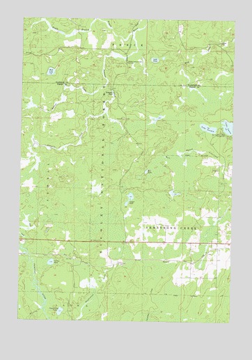 Lake Gordon, WI USGS Topographic Map