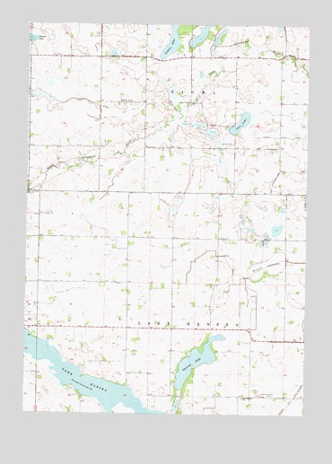 Lake Hanska East, MN USGS Topographic Map