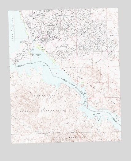 Lake Havasu City South, AZ USGS Topographic Map